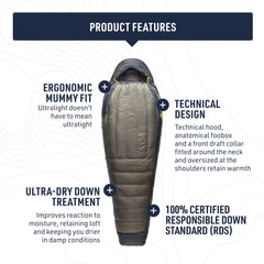 Sea to Summit Spark Pro full box baffles maximize warmth in extreme setups