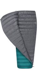 Sea to Summit Traveller Down Bag in unpacked rectangle mode for versatile warmth.