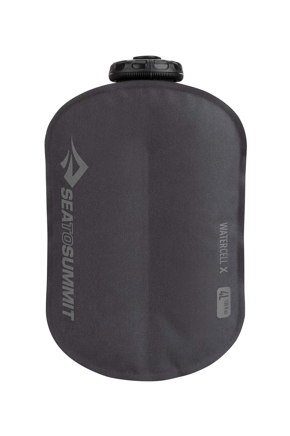 Sea to Summit Watercell X collapsed bag for easy backpacking storage and quick setup.