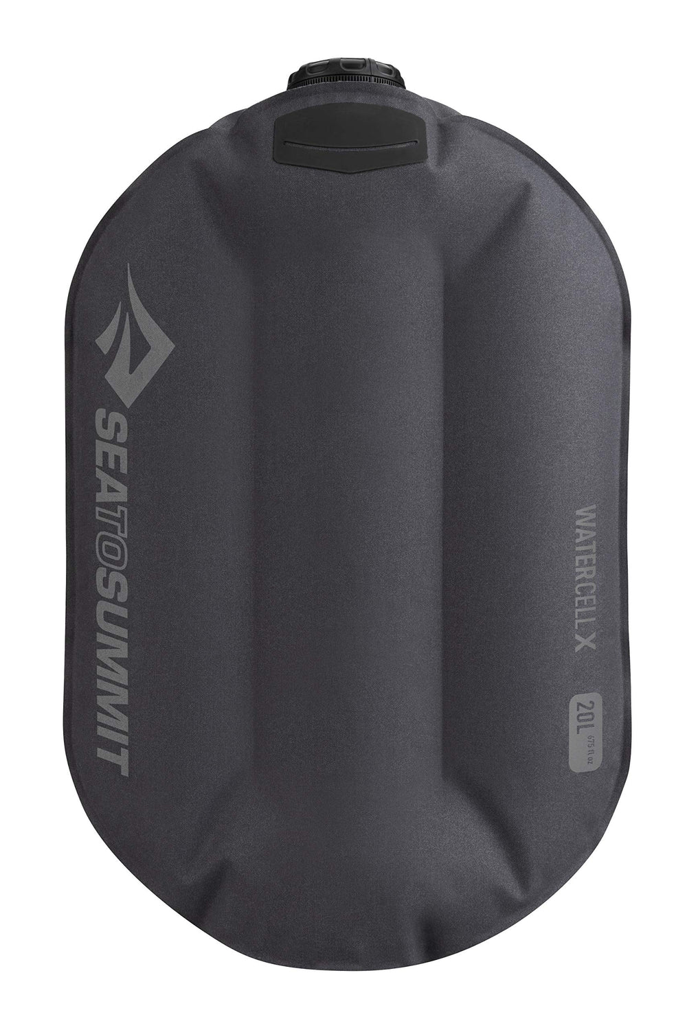 Sea to Summit Watercell X collapsible 20L bag for lightweight camping storage.