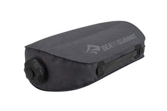Sea to Summit Watercell X shower-cap demonstrates on-site shower capability.