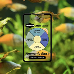 Seachem Alert Combo Pack sensor inside displaying ammonia and pH indicators