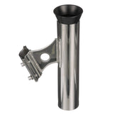 SEACHOICE vertical rail mount rod holder on boat rail secures rods securely