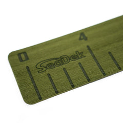 SeaDek fish ruler olive-green with textured surface for secure grip