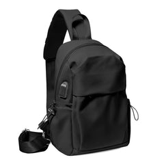 SEAFEW medium sling bag front view, compact daily carry with roomy main compartment.
