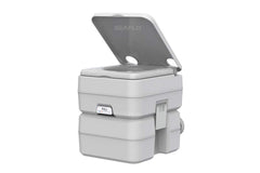 SEAFLO portable toilet for marine use showing compact design for tight cabin spaces and quick setup