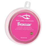 Seaguar Pink Label 150lb 25yds fluorocarbon leader for rugged saltwater and freshwater setups.