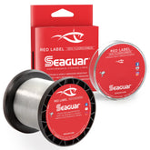 Seaguar Red Label fluorocarbon line on a 1000-yard spool, delivering strong, reliable casts.
