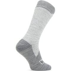 SEALSKINZ Raynham All Weather Mid Grey full sock on model for all-weather use.
