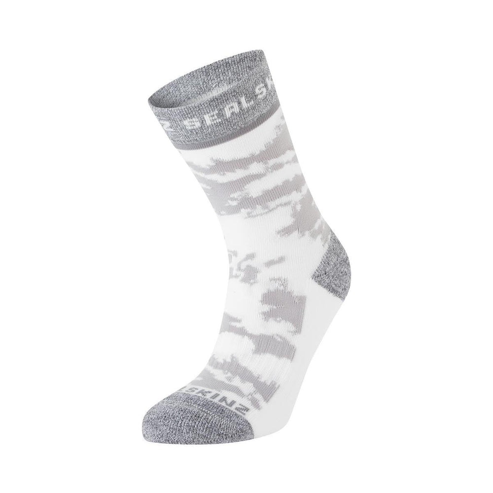 SEALSKINZ Reepham mid jacquard sock with cushioned footbed for comfortable runs