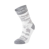 SEALSKINZ Reepham mid jacquard sock with cushioned footbed for comfortable runs