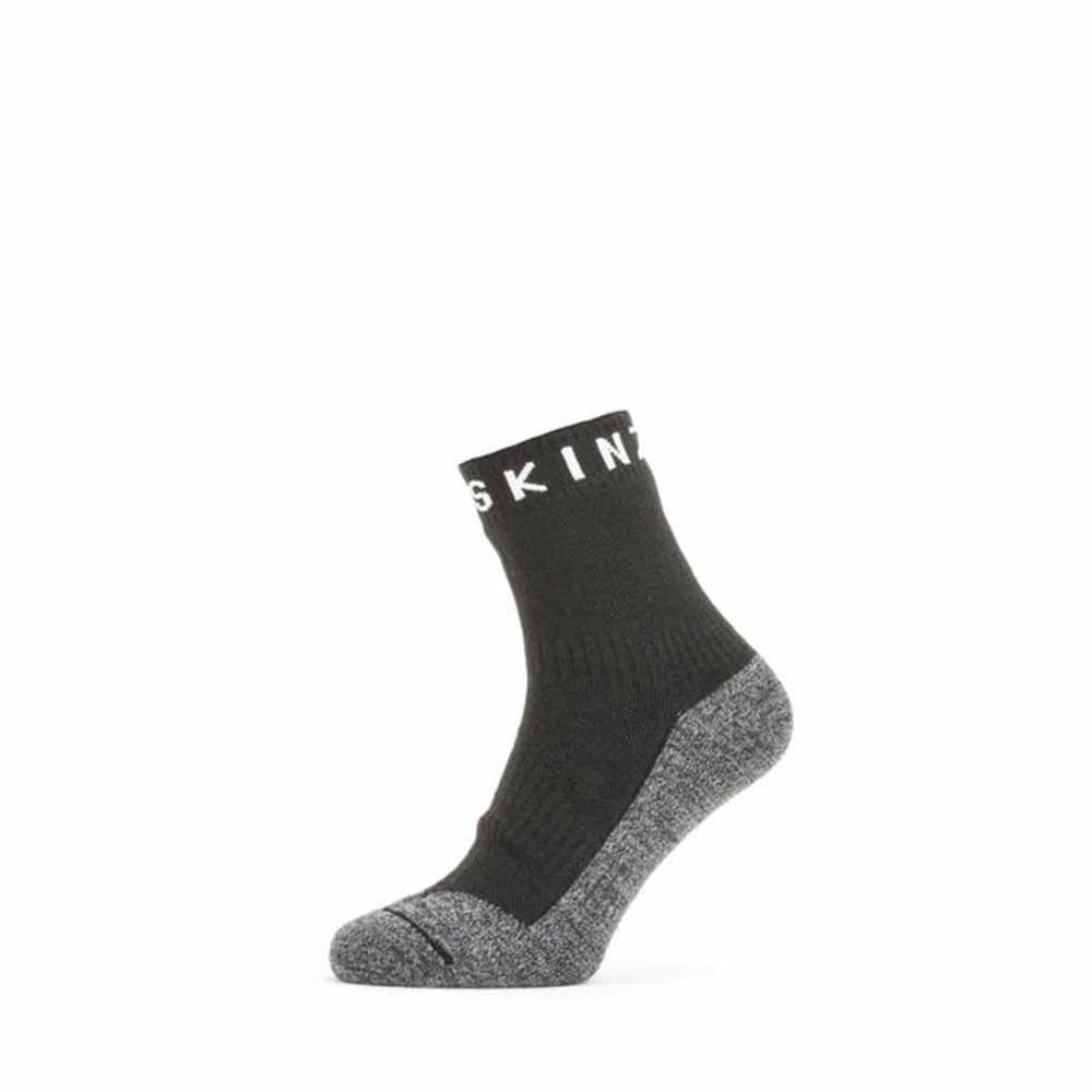 SEALSKINZ waterproof warm weather ankle socks front view showing dry feet and soft knit