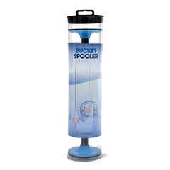 SeaQualizer Bucket Spooler submerged in water for even tension and reduced line friction.