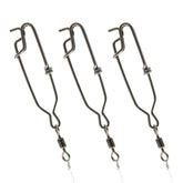SeaQualizer longline snaps with 4in barrel swivel, durable stainless steel for saltwater use