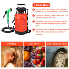 SearQing portable shower with 7 spray modes for customizable outdoor rinsing options.