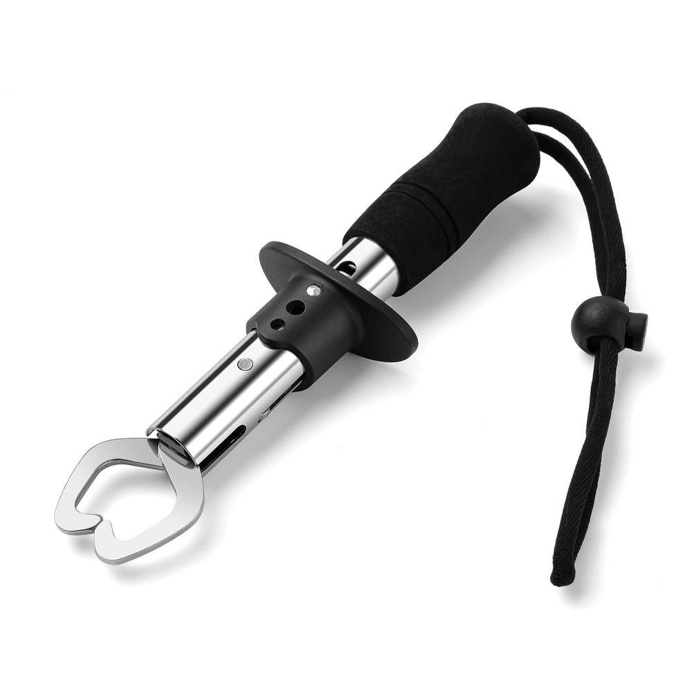 SEASHARK Fish Lip Gripper 7.1-inch stainless steel lip gripper close-up