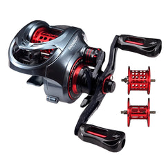 SEASIR Mansory baitcaster reel front view showcases ultra-light carbon fiber frame for long casting