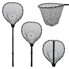SEASPRO Black telescoping fishing net extended to 63.8 inches