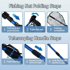 SEASPRO rubber mesh design minimizes tangles and supports gentle catch and release