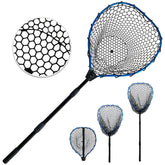 Blue SEASPRO telescoping fishing net with extended handle