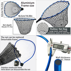 Tangle-free rubber mesh net for easy use