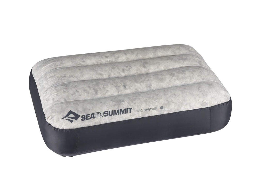 Sea to Summit Aeros Down Inflatable Pillow large top view for compact travel comfort