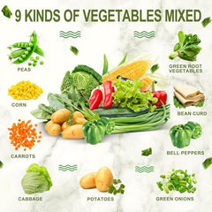 SEAYOFA freeze-dried veggies closeup shows vibrant ingredients ready to rehydrate.