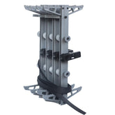 Sebnux aluminum hunting step in extended four-step setup for stable elevated stance