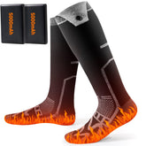 Seektain Rechargeable Heated Socks hero wear showcases all-day warmth for outdoor activities.