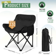 Seeloowy compact camping chairs in use at beach for relaxing outdoor seating