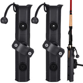 Seenelling 2-pack pole mount fishing rod holders installed on a bicycle rack