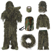 Seeutek ghillie hood enhances concealment for stealthy outdoor tasks.