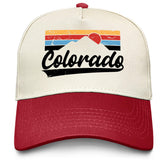 Sefgaen Colorado Mountains hat front view for outdoor wear.