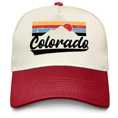 Sefgaen Colorado Mountains hat front view for outdoor wear.