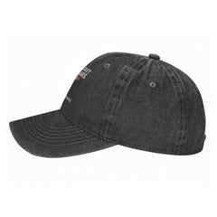 Sefgaen I Like Whiskey and Cigars hat back view with breathable back panel.