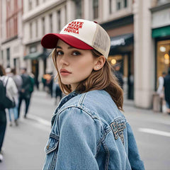 Sefgaen tequila trucker hat showing breathable mesh back design
