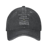 Sefgaen That's What I Do Tequila Hat front view for everyday style.