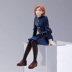 SEGA Nobara Kugisaki Jujutsu Kaisen perching figure with base stand for collectible display.