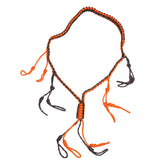 Segrehy duck call lanyard with braided paracord loops in orange for quick access.