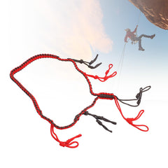 Segrehy Duck Call Lanyard nylon material in red close-up for weather resistance.