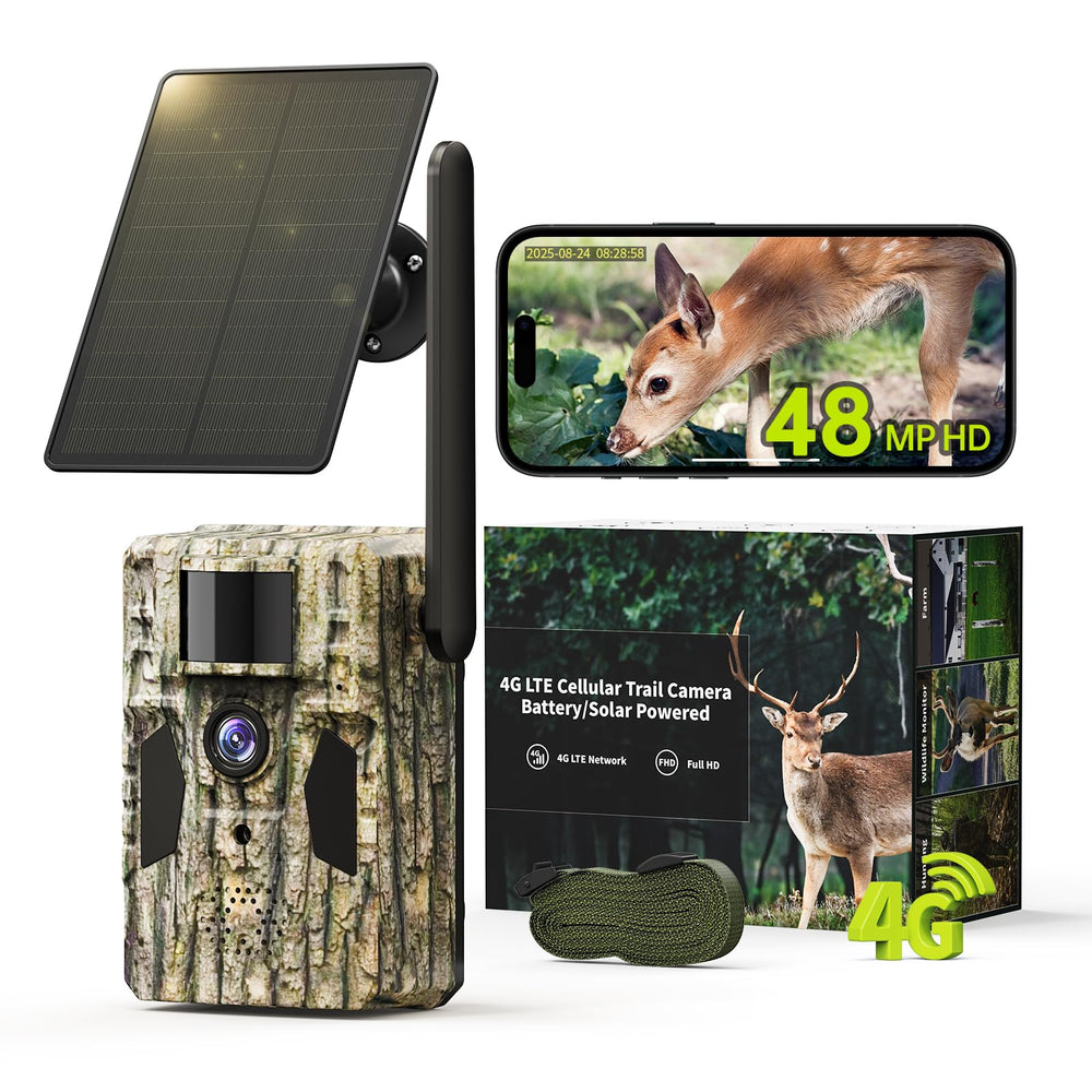 SEHMUA 3rd cellular trail camera 48MP photo captures sharp wildlife images