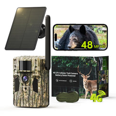 SEHMUA 3rd Cellular Trail Camera front view for rugged outdoor monitoring
