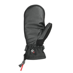 Seirus Magne Heatwave Plus ST Ridge Mitt Black L side view demonstrates flexible outdoor fit.
