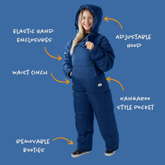 Selk'bag SWYTCH Lite blue color on trail, a lightweight travel companion.