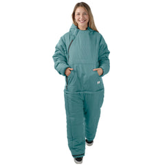 Selk'bag SWYTCH Lite wearable sleeping bag in 2-in-1 mode offering versatile comfort.