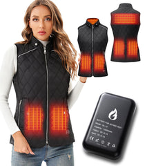 SEMANJLL heated vest for women with six heating zones delivers targeted warmth on demand.