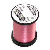Semperfli Classic Waxed Thread 12/0 Shell Pink spool shows strong, easy-to-split fibers for durable flies.