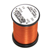 Semperfli Classic Waxed Thread 8/0 Orange on spool for strong wraps.