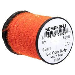 Semperfli Micro Fritz Gel Core spool for compact small-fly bodies that stay intact.