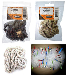 Semperfli Mopster guard hair tinsel colors add visual flair and water attraction.